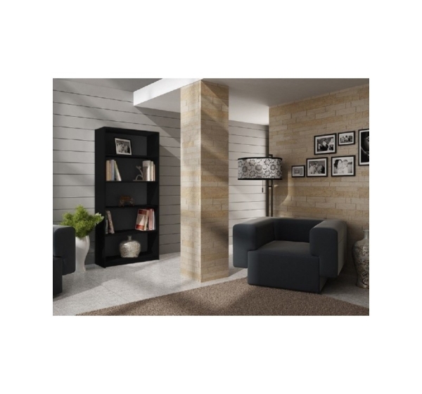 Topeshop R80 CZERŃ office bookcase