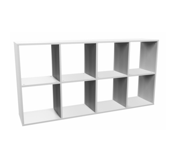 Topeshop MALAX 2X4 BIEL living room bookcase