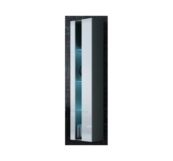 Cama Shelf unit VIGO NEW 180/40/30 grey/white gloss