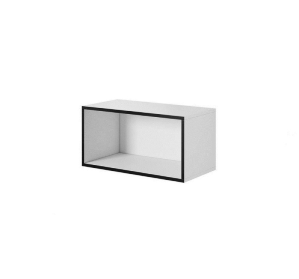 Cama open storage cabinet ROCO RO4 75/37/37 white/black