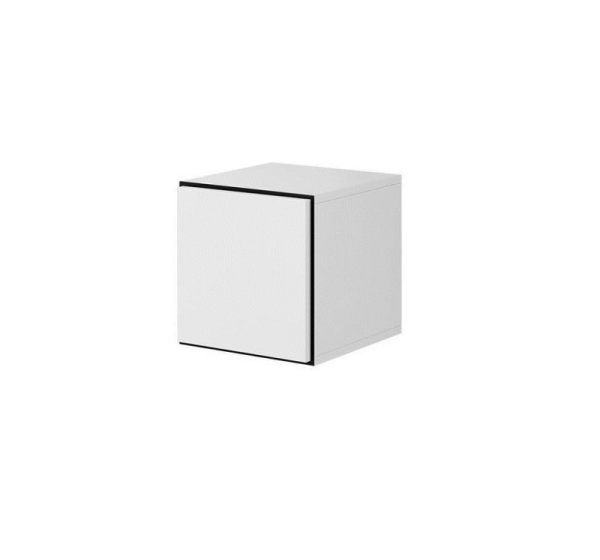 Cama full storage cabinet ROCO RO5 37/37/39 white/black/white