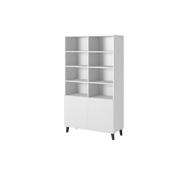 Shelving unit PAFOS 100x40x176.5 cm white matt