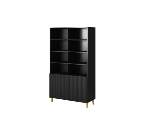 PAFOS bookcase 100x40x176.5 cm matte black