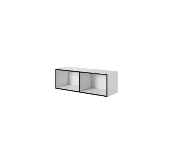 Cama open storage cabinet ROCO RO2 112/37/37 white/black