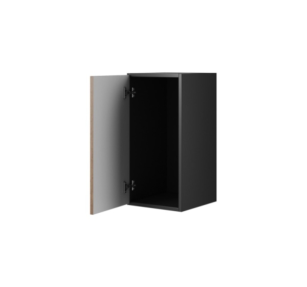 Cama full storage cabinet ROCO RO3 75/37/39 white/black/white