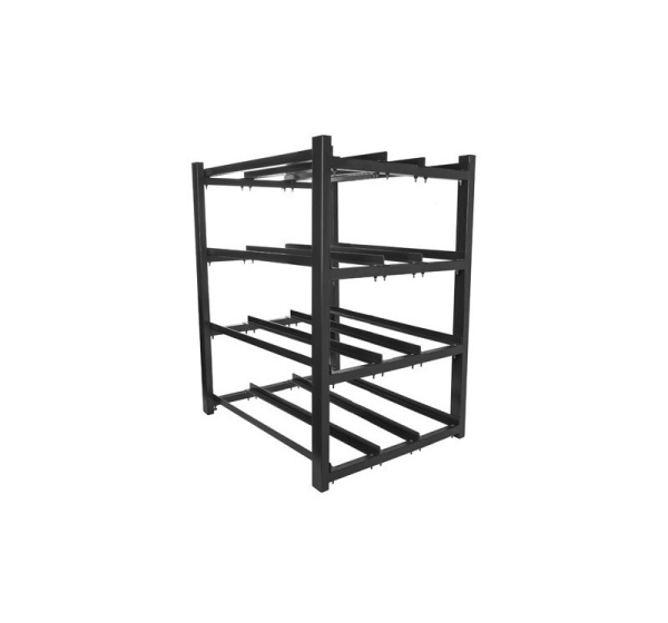 Lanberg battery rack for UPS 830x650 3 rows 4 levels (12 shelves) black Lanberg (flat pack)