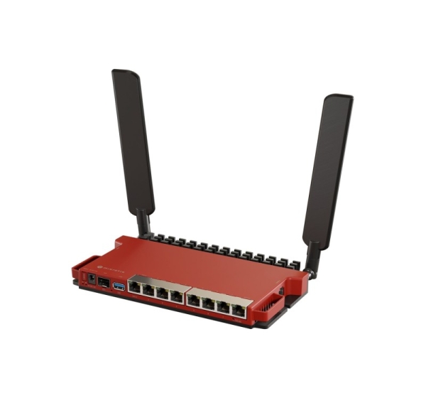 Mikrotik L009UiGS-2HaxD-IN wireless router Gigabit Ethernet Single-band (2.4 GHz) Red