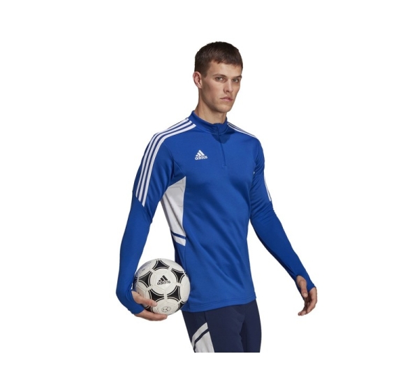 adidas Condivo 22 Training Men's Sweatshirt 1/2 zip blue-white HA6271