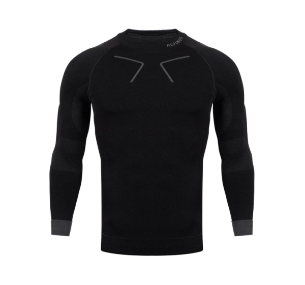 Men's thermoactive sweatshirt Alpinus Tactical Base Layer black-gray GT43219