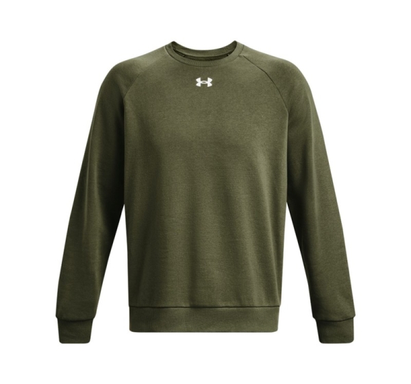 Under Armour Men's Rival Fleece Crew Khaki 1379755 390