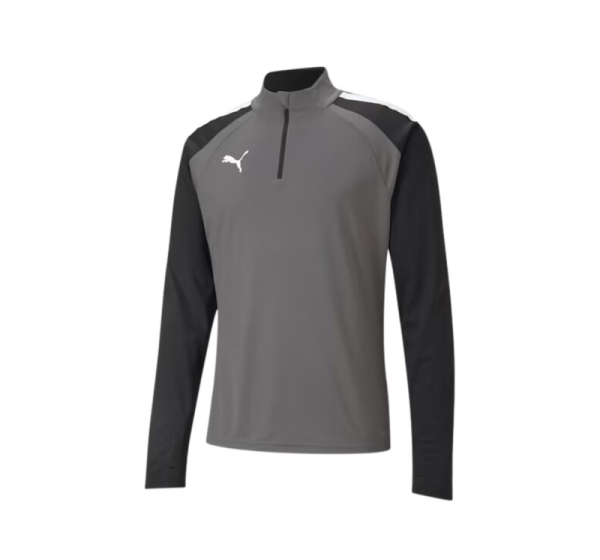 Puma teamLIGA 1/4 Men's Sweatshirt Zip Top grey-black 657236 13