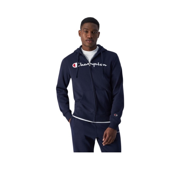 Men's Champion Full Zip Hoodie navy blue 220255 BS501 S