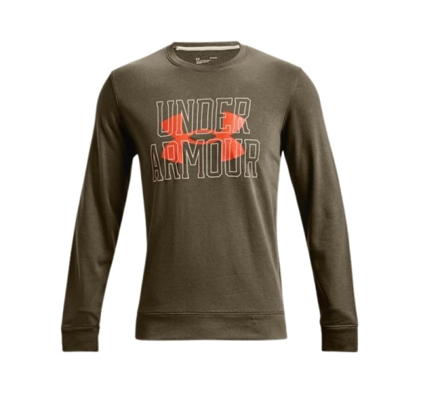 Under Armour UA Rival Terry Logo Crew Men's Sweatshirt Green 1370391 361