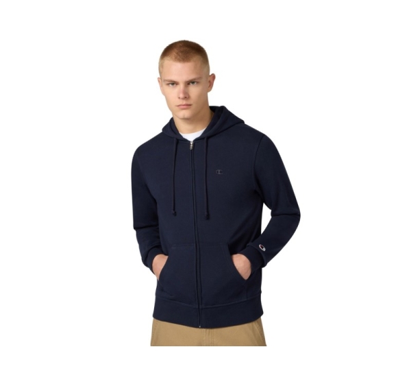 Bluza męska Champion Full Zip Hoodie Sweatshirt granatowa 220786 BS501 XL
