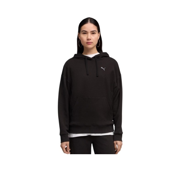 Bluza damska Puma ESS Elevated Comfort Hoodie czarna 691814 01 M