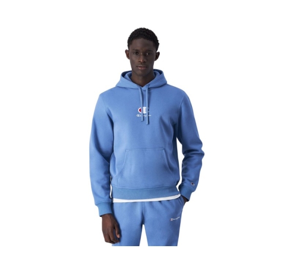 Men's Champion Hooded Sweatshirt Blue 220268 BS099 M
