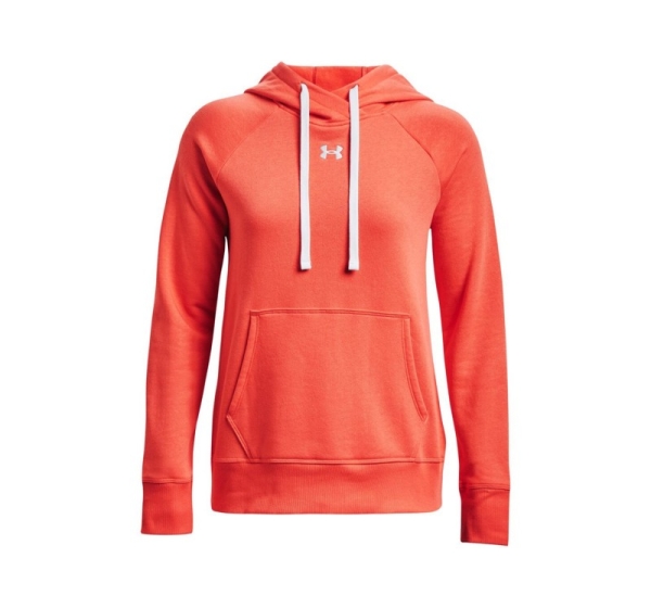 Under Armour Women's Rival Fleece HB Hoodie Orange 1356317 877