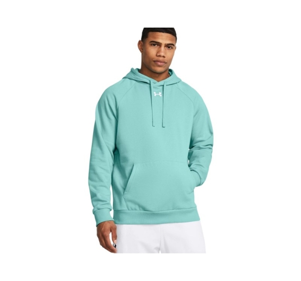 Under Armour Rival Fleece Hoodie Men's Sweatshirt Mint 1379757 482 M