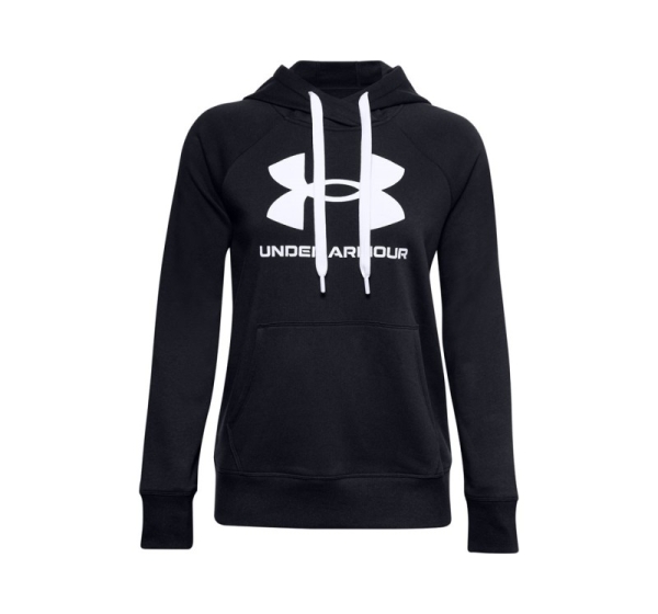 Women's Under Armour Rival Fleece Logo Hoodie Deep Black 1356318 001