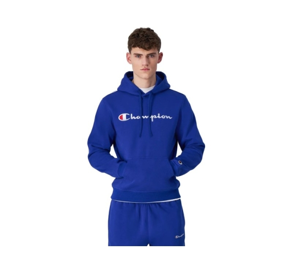 Men's Champion Hooded Sweatshirt blue 220253 BS008 L