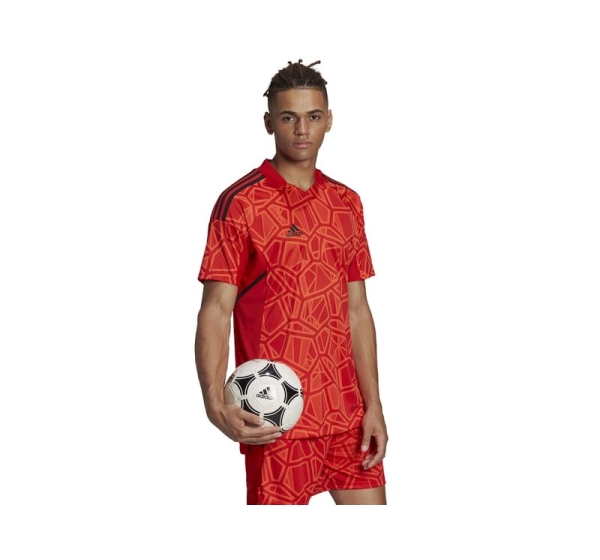 Men's Condivo 22 Goalkeeper Jersey Short Sleeve Red H21238