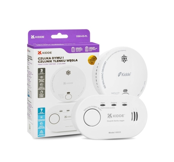 Carbon monoxide detector K5CO + smoke detector 2030-DSR3 KIDDE