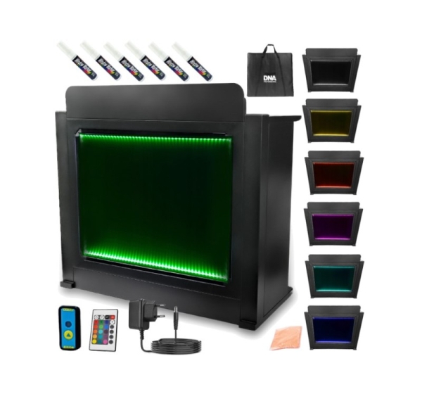 DJ Table XL BK booth stand with lighting