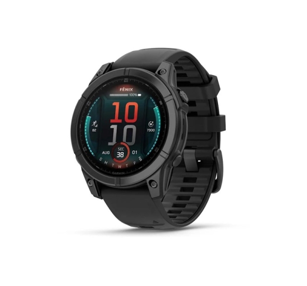 Garmin Fenix E 3.3 cm (1.3") AMOLED 47 mm Digital 416 x 416 pixels Touchscreen Black Wi-Fi GPS (satellite)