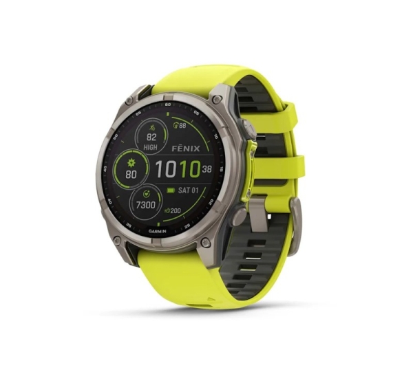 Garmin fenix 8 3.3 cm (1.3") 47 mm Digital 260 x 260 pixels Touchscreen Titanium Wi-Fi GPS (satellite)