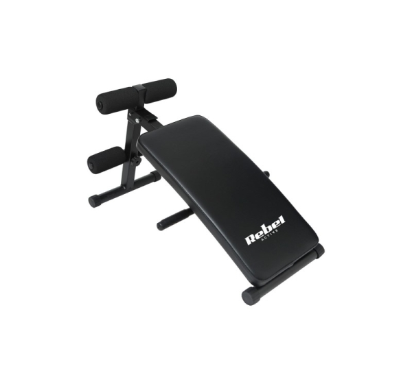 Incline weight bench for abdominal muscle training, REBEL ACTIVE