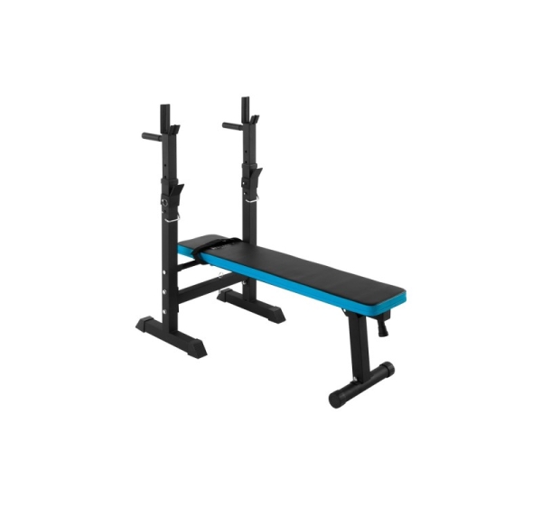 REBEL ACTIVE Adjustable straight training bench with stands