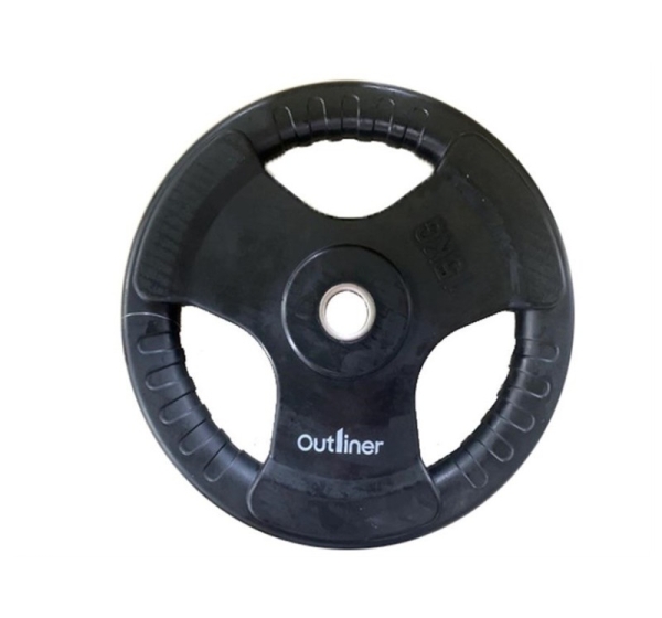 RUBBER PLATE WITH HANDLE CUT 15KG
