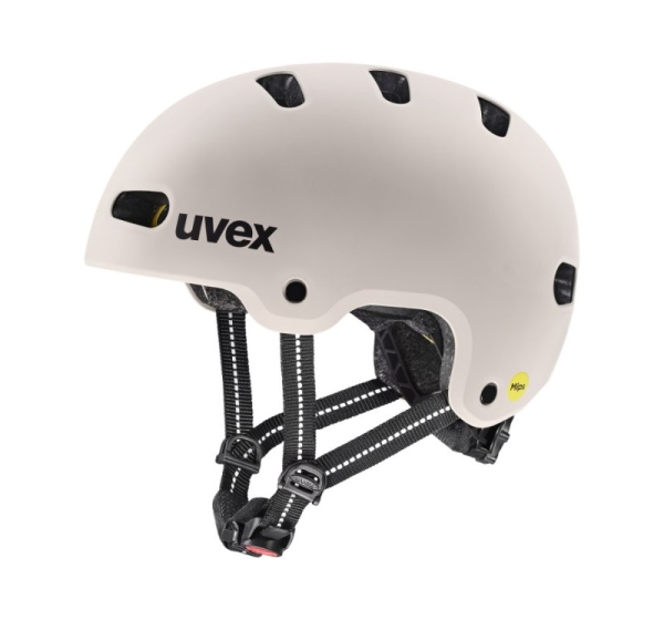 UVEX Kid 4 Style MIPS kids’ cycling helmet, warm grey matt