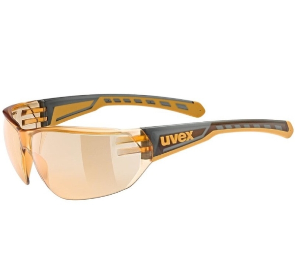UVEX Equate cycling glasses Smoke/Orange