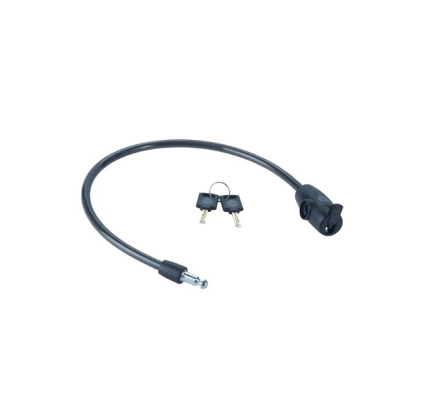 Keyed bicycle cable 10 mm - YCK0/10/60/2 Black