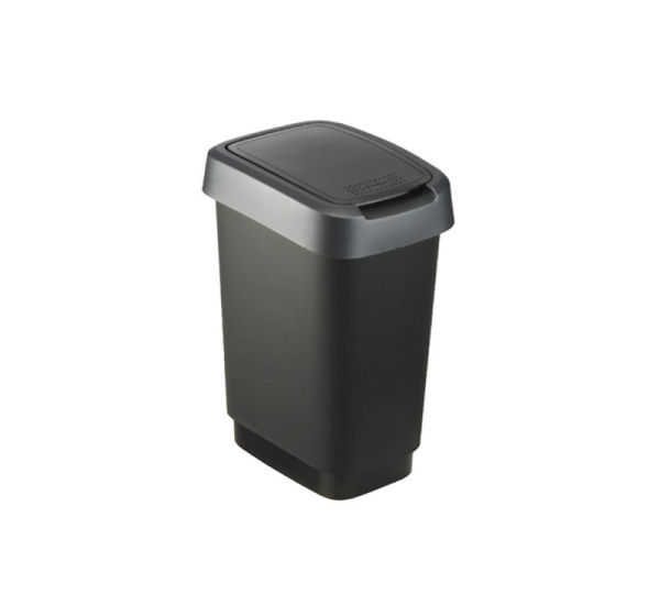 ROTHO Twist Silver - trash bin – 50l