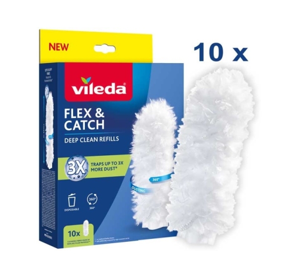 Vileda Flex&Catch dustpan refills, 10 pcs.