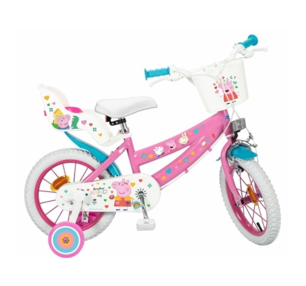 Children's bicycle 14" Peppa Pig pink 1495 TOIMSA
