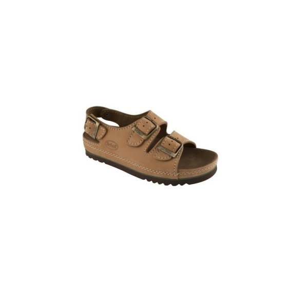 Scholl Air Bag Back Strap Comfortable Sandals Brown 36