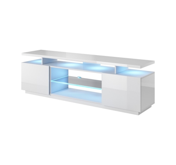 RTV cabinet EVA 180x40x56 white/white glossy