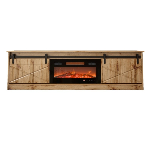 RTV GRANERO + fireplace cabinet 200x56.7x35 oak wotan