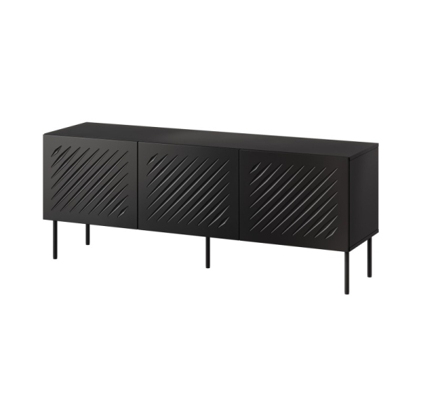 RTV cabinet SIENA 150.5x40x60 black matt