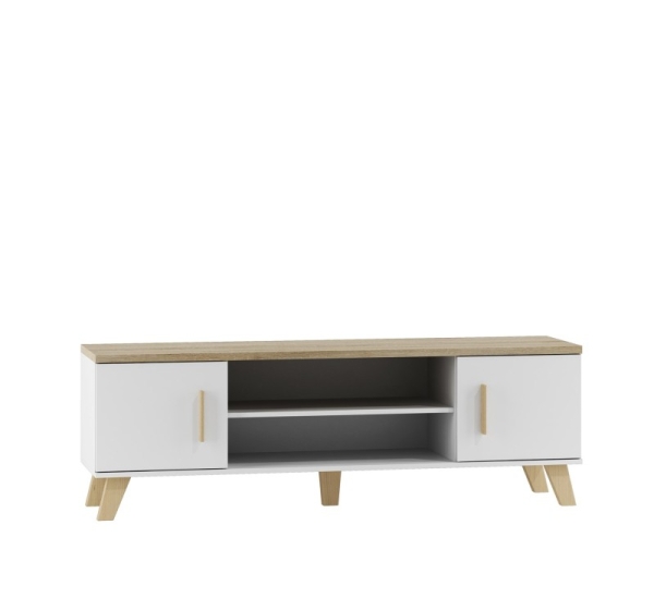 Cama TV stand LOTTA 160 2D2K white/sonoma
