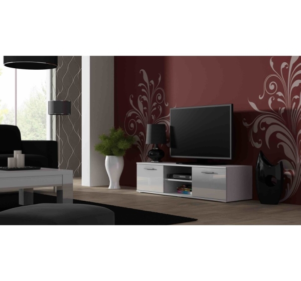 Cama TV stand SOHO 140 white/white gloss