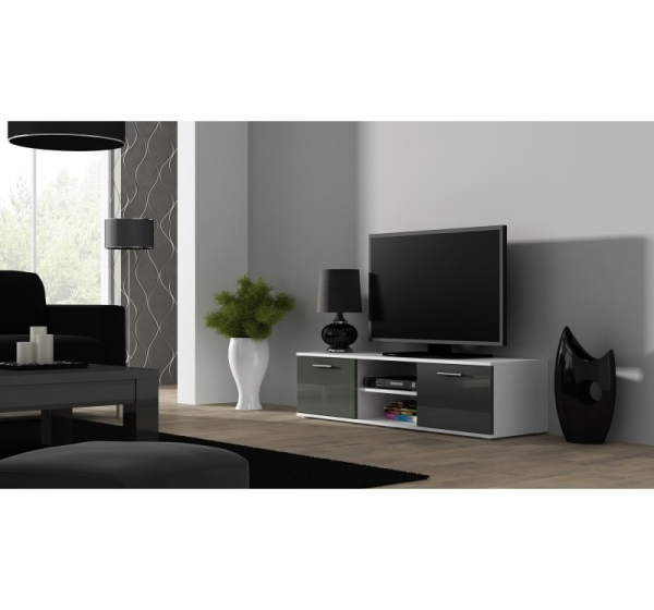 Cama TV stand SOHO 140 white/grey gloss