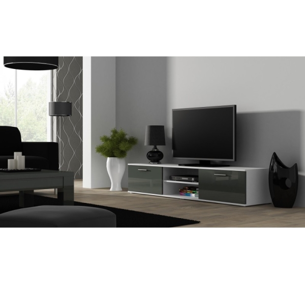 Cama TV stand SOHO 180 white/grey gloss