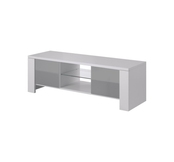 Cama TV stand WEST 42/130/42 white/grey gloss