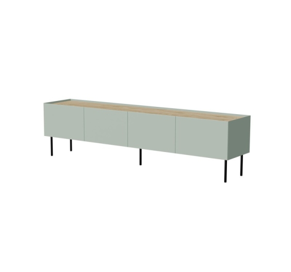 Cama FELLINI TV cabinet 200x40x52 olive + oiled oak top