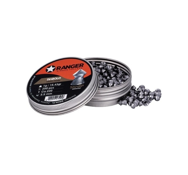 5,5 mm RANGER Diabolo Sharp 250 pcs.