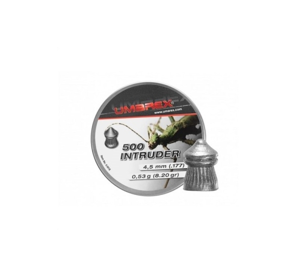 4.5 mm UMAREX Intruder Pointed Ribbed 500 pcs.